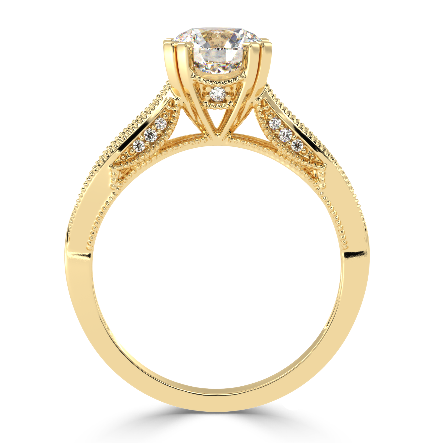 1.36 Carat H Color VS1 Clarity Diamond Studded Natural Diamond Ring.